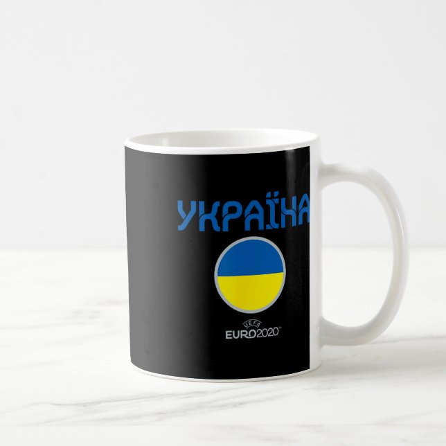 Uefa Euro 2020 ukrainas nation  Kaffemugg (Höger)