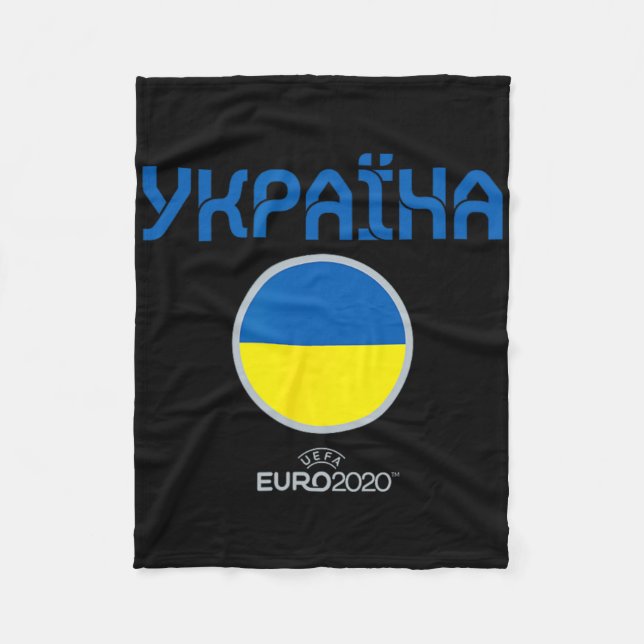Uefa Euro Ukrainas nation Fleecefilt (Framsidan)