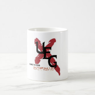 uegslogan kaffemugg