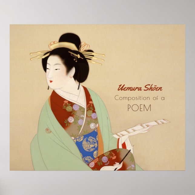 Uemura Shoen Composition of a dikt Japansk CC0344 Poster (Framsidan)