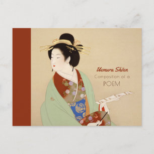 Uemura Shoen Composition of a dikt Japansk CC0410 Vykort
