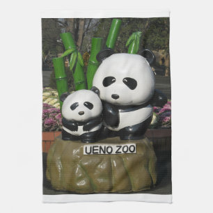 Ueno Zoo Panda Sign Kökshandduk
