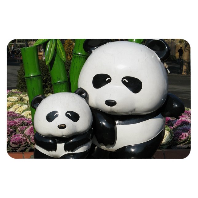 Ueno Zoo Panda Sign Magnet (Horisontell)