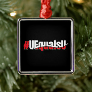 UEqualsU HIV Odetekterbar icke överförbar art Julgransprydnad Metall
