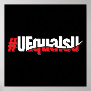 UEqualsU HIV Odetekterbar icke överförbar art Poster