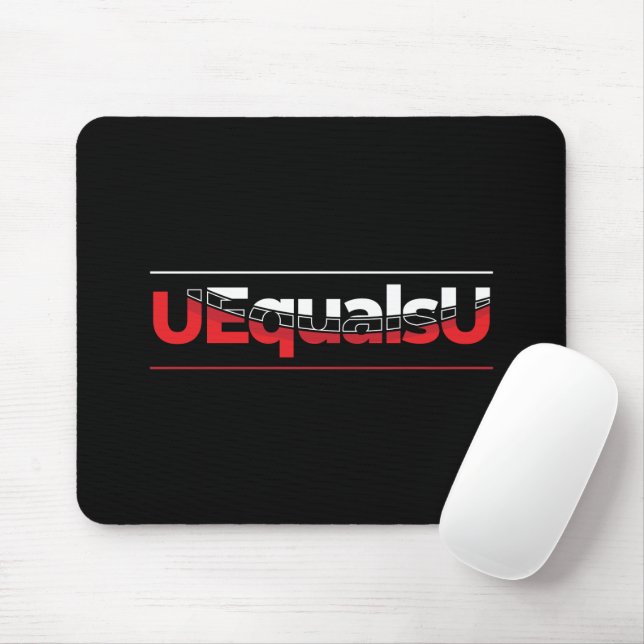 UEqualsU HIV Odetekterbar typografi Art Musmatta (Med mus)