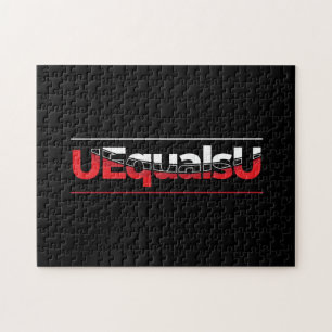 UEqualsU HIV Odetekterbar typografi Art Pussel