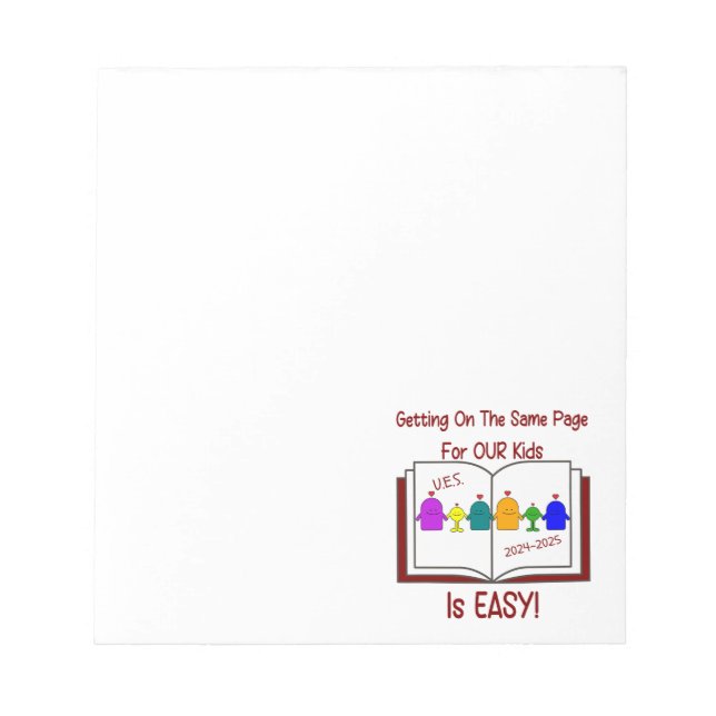 UES-Anteckningsblocket Anteckningsblock (Framsida)