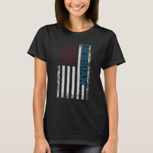 Uessian Movement US Flagga föreslår att ett T Shirt