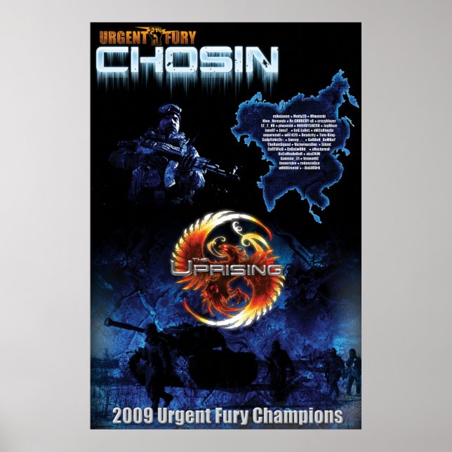 UF Chosin UprisING Wall Storlek Poster (Framsidan)
