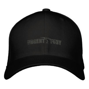 UF Embroierat Hat Grått på svart Broderad Keps