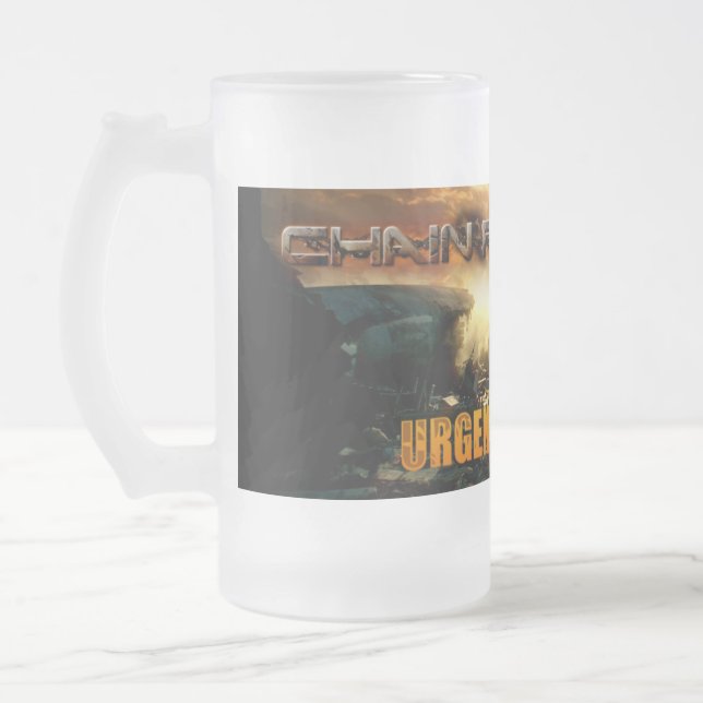 UF kedjar den frostiga muggen för reaktion Frostat Ölglas (Vänster)