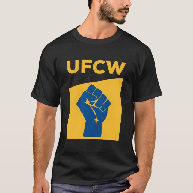 UFCW Resistent Fist Strejka T Shirt (Framsida)