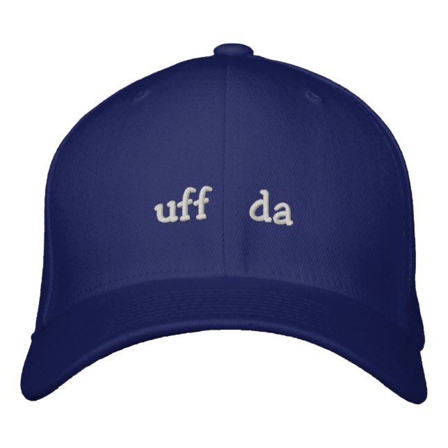 uff da broderad keps (Framsida)