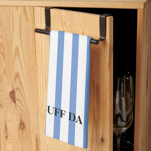 Uff Da Dusty Blue Kitchen Towels Kökshandduk (Thirds Fold)