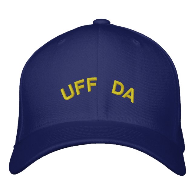 Uff Da Embroized Hat Broderad Keps (Framsida)