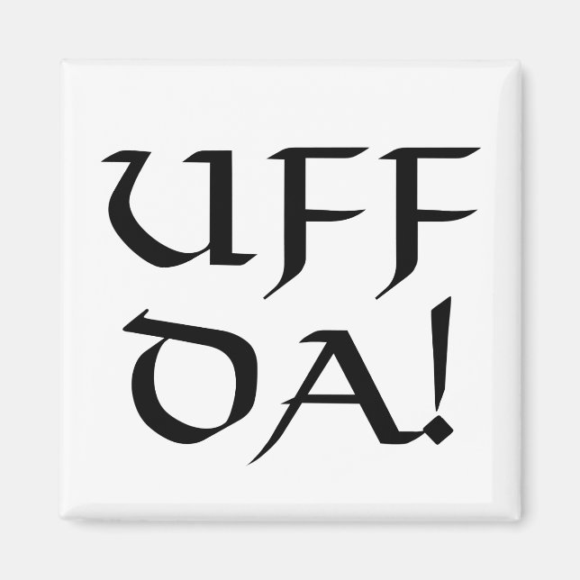 Uff Da! Magnet (Framsidan)