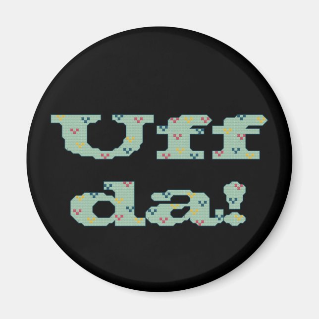 Uff da! Magnet (Framsidan)