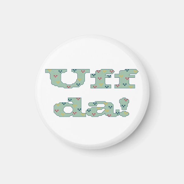 Uff da! magnet (Framsidan)