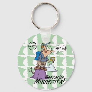 Uff da! Minnesota Cacher Keychain #1 Nyckelring