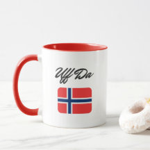 Uff Da Norska Flagga