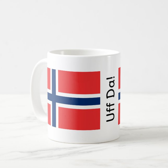 Uff Da! Norska Muggen Kaffemugg (Framsida vänster)