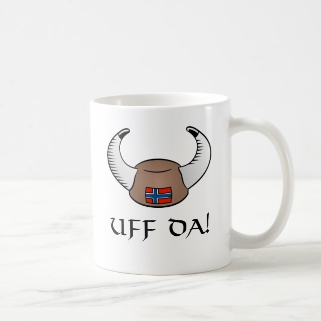 Uff Da! Viking hatt Kaffemugg (Höger)