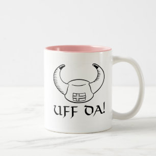 Uff Da! Viking hatt Två-Tonad Mugg