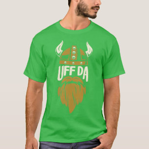 Uff Da Viking Helmet och Beard Classic TShirt T Shirt