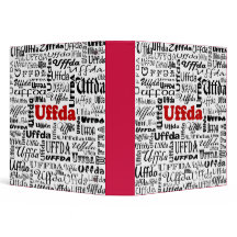 Uffda Funny Scandinavian Design Red Black Text