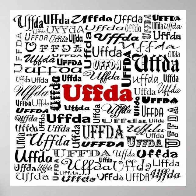 Uffda Poster utskrift (Framsidan)