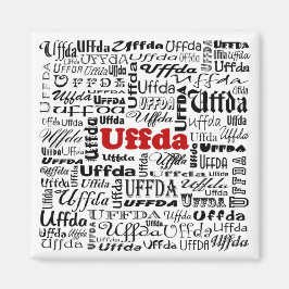 Uffda Square Magnet