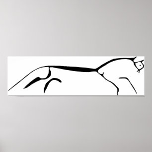 Uffington hästaffisch poster