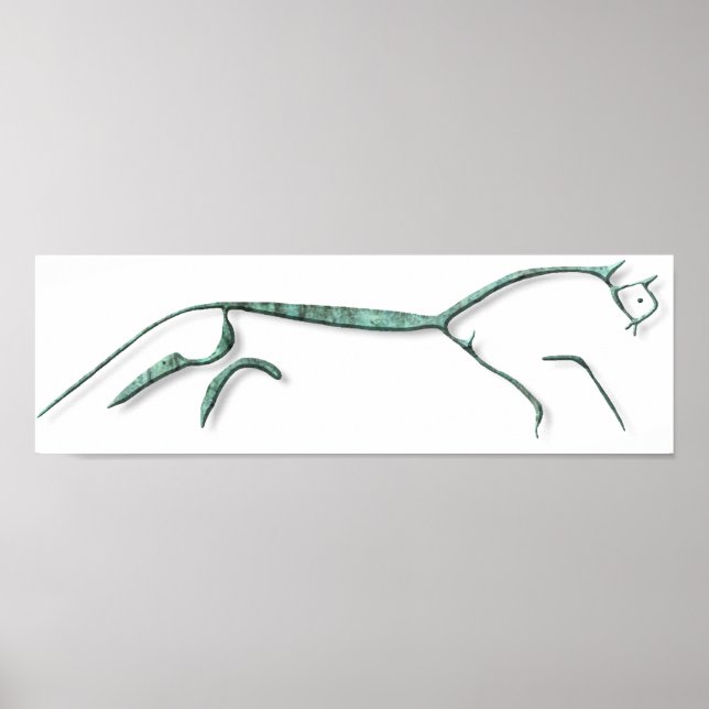 Uffington Horse Copper poster (Framsidan)