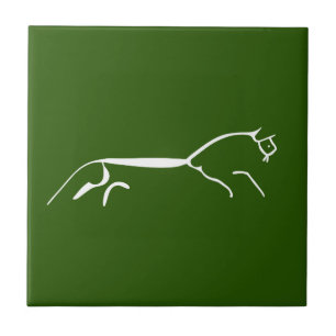 Uffington white häst gammal geoglyph-symbol engl kakelplatta