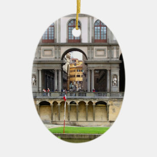 Uffizi galleri julgransprydnad keramik