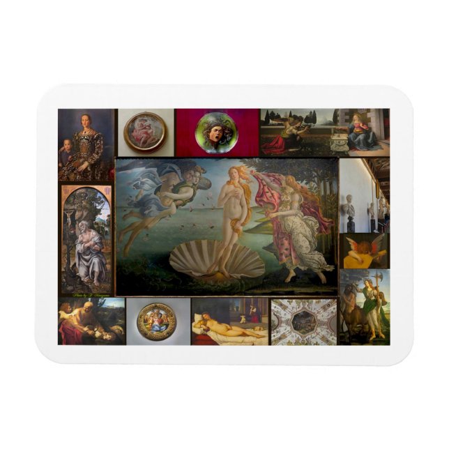 Uffizi Gallery Collage Magnet (Horisontell)
