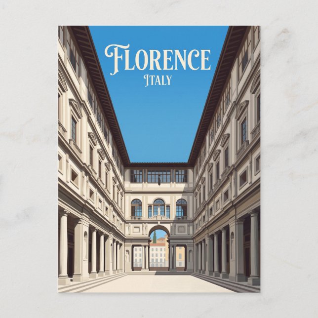 Uffizigalleriet Italien Vykort (Framsida)