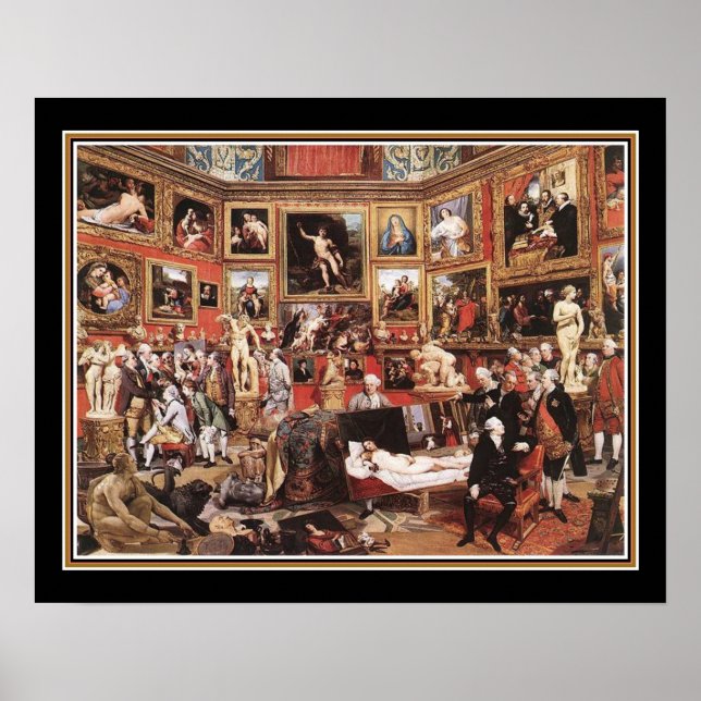 Uffiztribunalen av Johann Zoffany Poster (Framsidan)