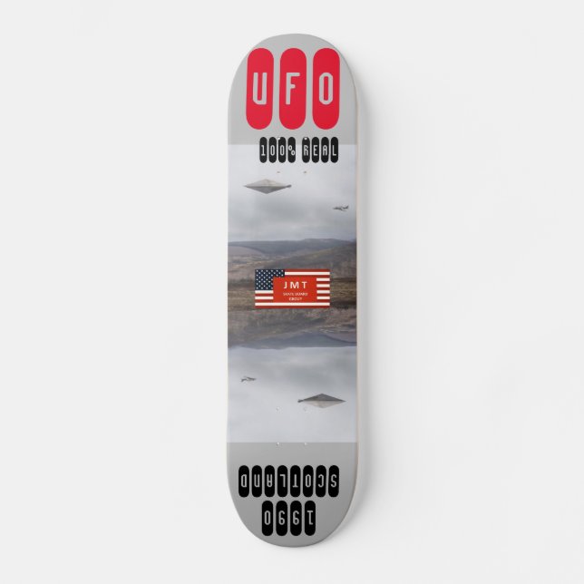 UFO 1990 SKOTLAND Riktiga Skateboard (Framsida)