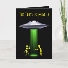 UFO 50:e födelsedagen: Alien Abduction Truth Tack Kort