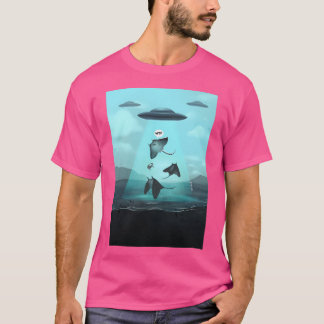 Ufo Abducerar en stingray T Shirt