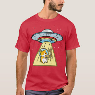 Ufo Abduction Corgi Astronaut Violin T Shirt