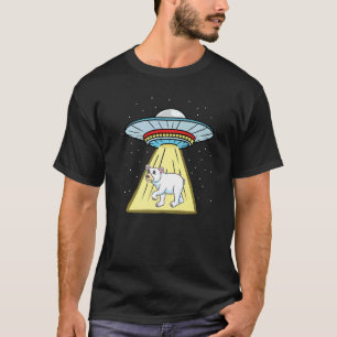 Ufo Abduction Cute Polar Bear T Shirt