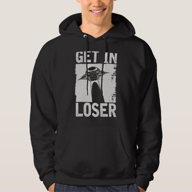 Ufo Abduction Extraterrestrial Science fiction Al Hoodie (Framsida)