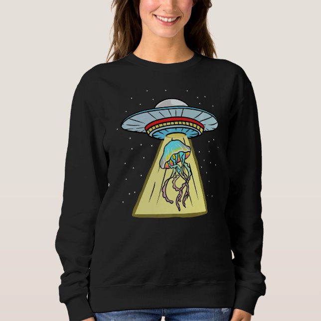 Ufo Abduction Jellyfish Sea Animal 1 T Shirt (Framsida)