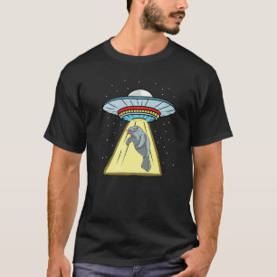 Ufo Abduction Manatee Sea Animal T Shirt