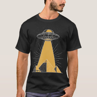 Ufo Abduction Pyramid Alien Beam Sci Fi Ufo T Shirt