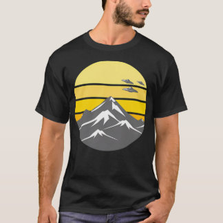 Ufo Above Moutains T Shirt