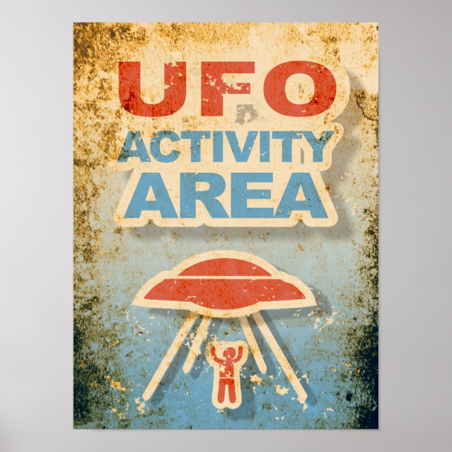 UFO-aktivitetsområde Poster (Framsidan)
